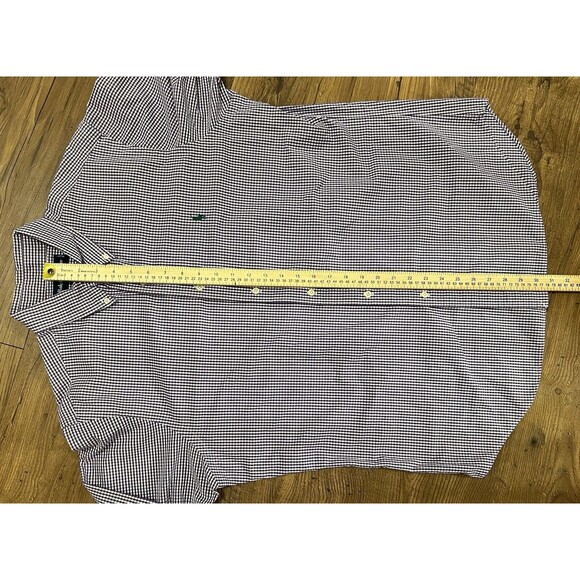 Ralph Lauren Button Down Shirt Men’s 16 1/2 X 34-35 Large Gingham Check Purple - Picture 7 of 11